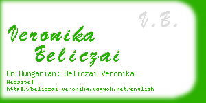 veronika beliczai business card